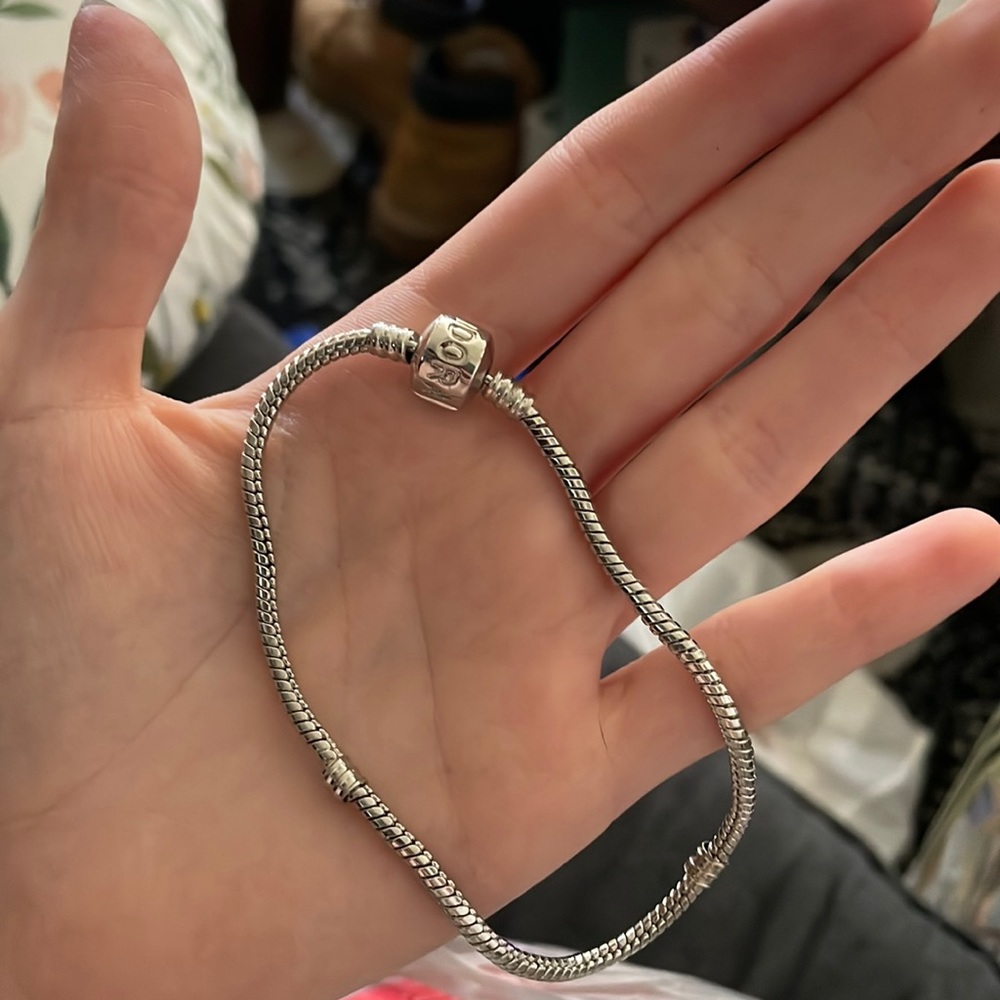 Silver Pandora bracelet